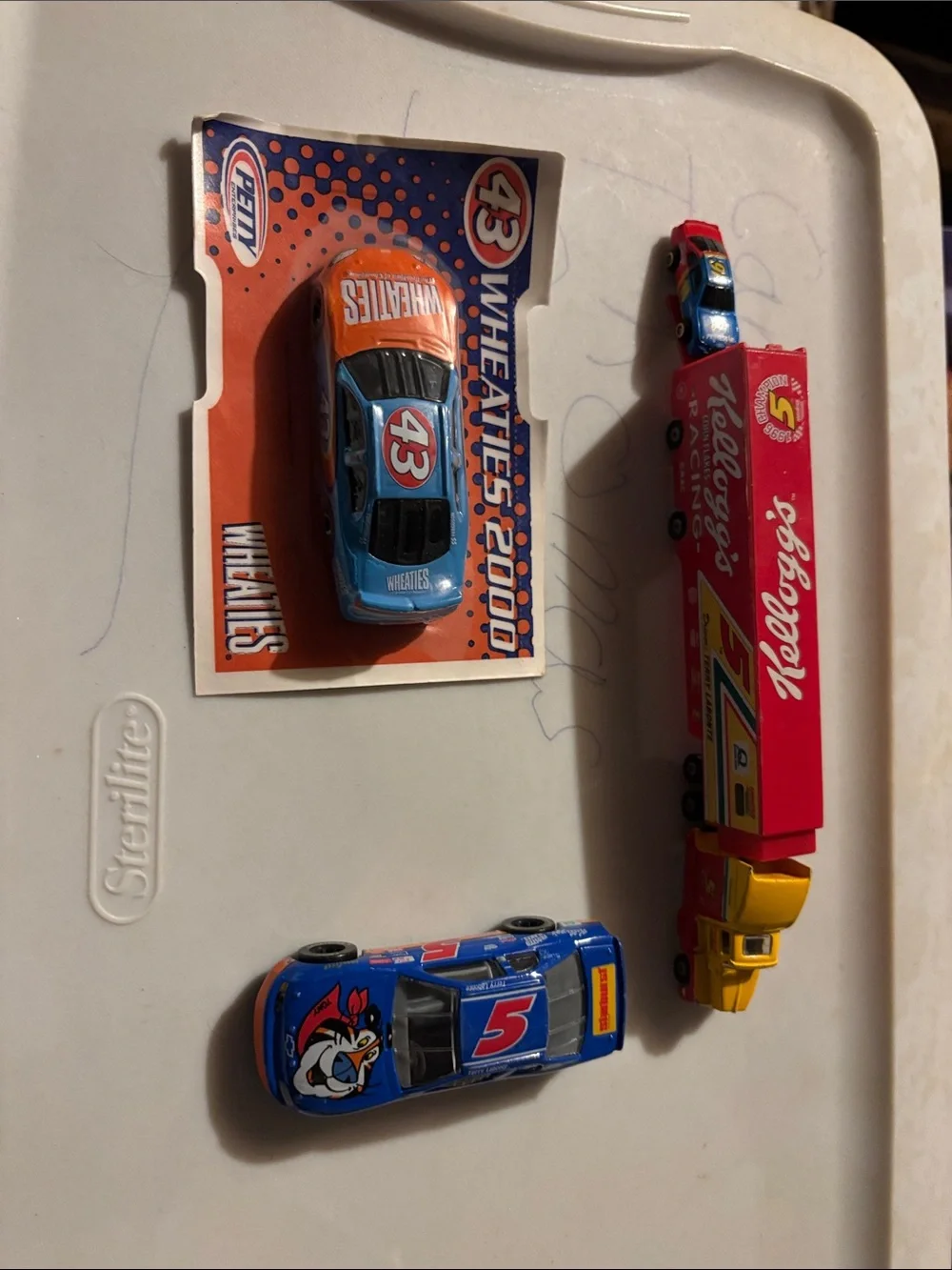 The King Richard Petty #43 Blue and Orange Die-Cast Toy Car +